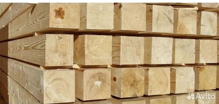 Брус ев 100*100*6000мм(Хвоя)