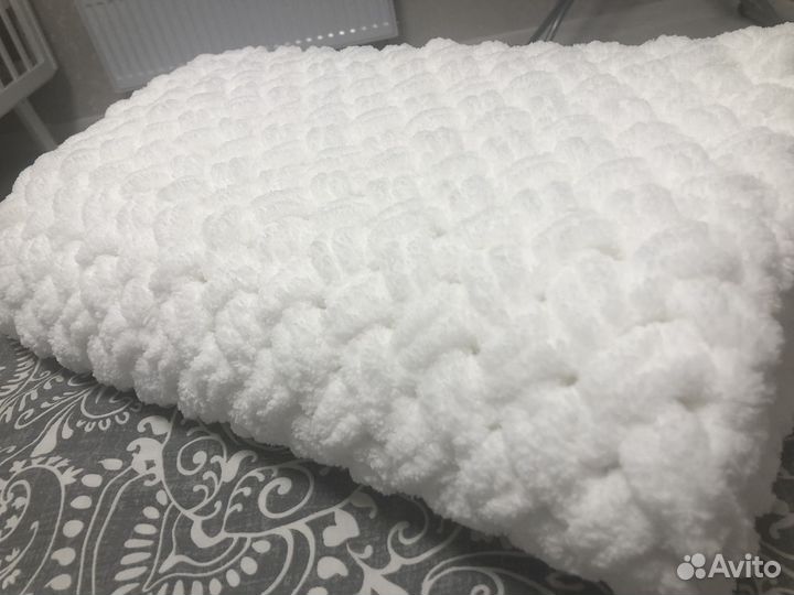 Плед детский вязаный ручная работа