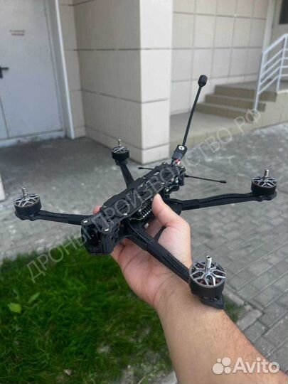 Квaдpокoптeр fpv пирaнья 7 и 10 дюймов