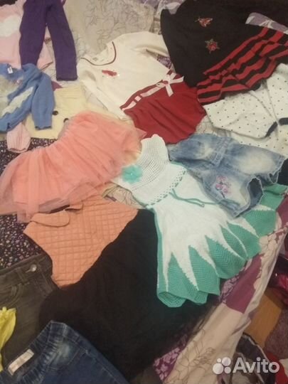 Детские вещи пакетом для девочек 104-110