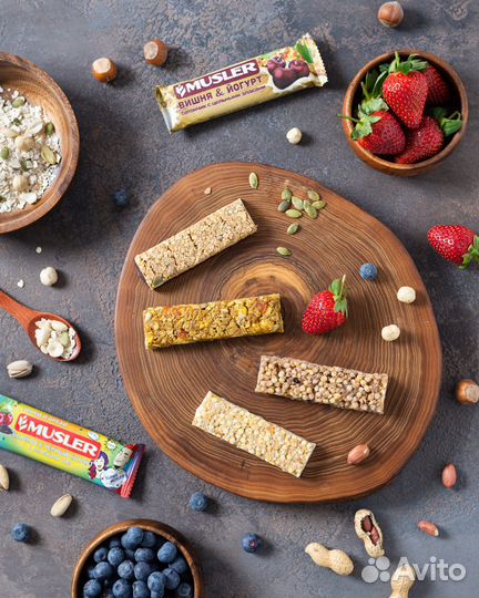 Злаковые батончики Musler, батончики-мюсли оптом