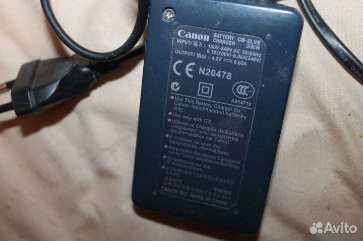 Зарядка для аккумулятора Фотоаппарата Canon