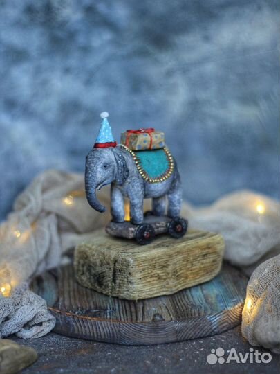 Ватная ёлочная игрушка 