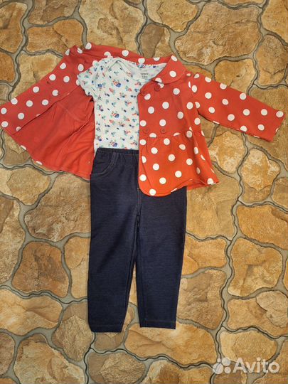 Костюм тройка carters для девочки
