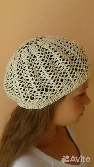 Берет ажурный летний