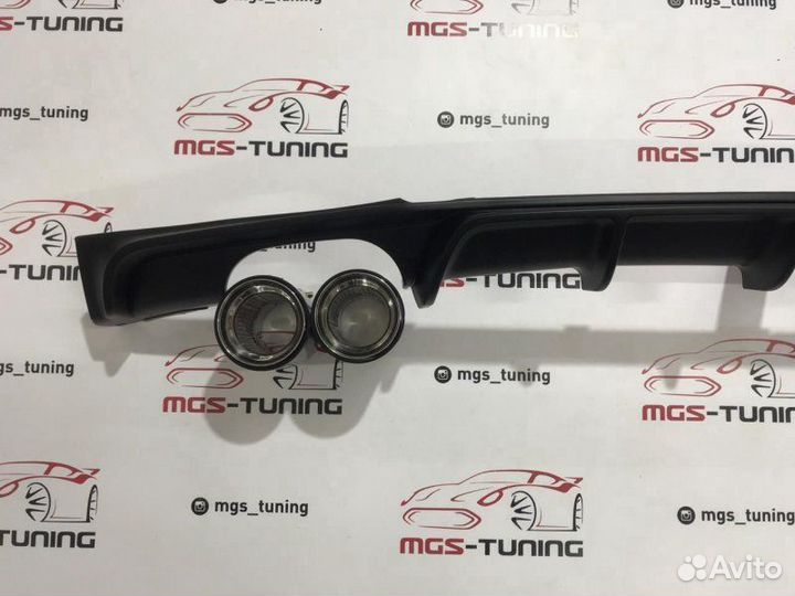 Диффузор BMW F30 M-Performance 2x0 + Akrapovic