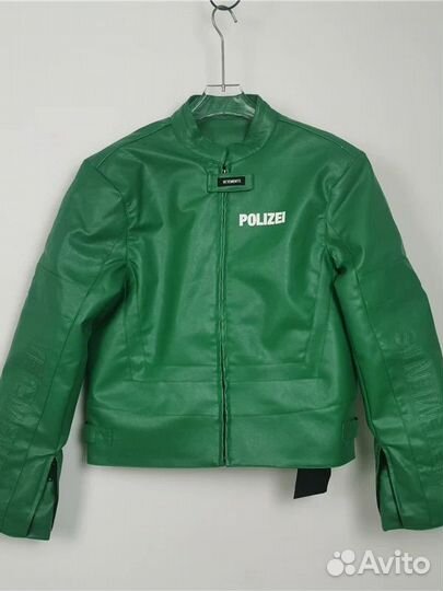 Vetements Polizei Leather Bomber