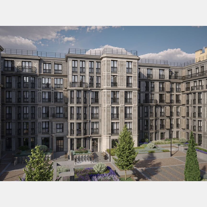 1-к. квартира, 65,4 м², 1/7 эт.