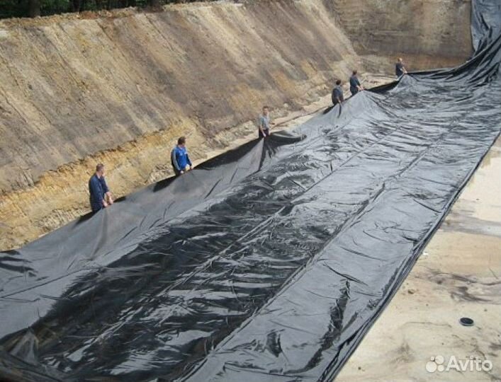 Пленка черная шир. 3м. 100 мкр