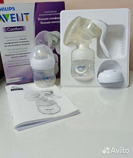 Молокоотсос ручной Philips Avent Comfort+Бутылочка