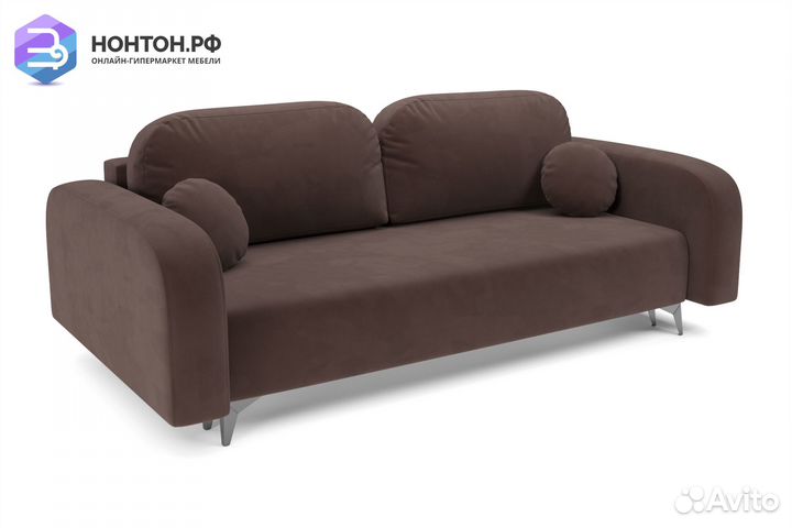 Диван тик-так Цюрих коричневый