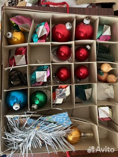 Елочные игрушки СССР советские