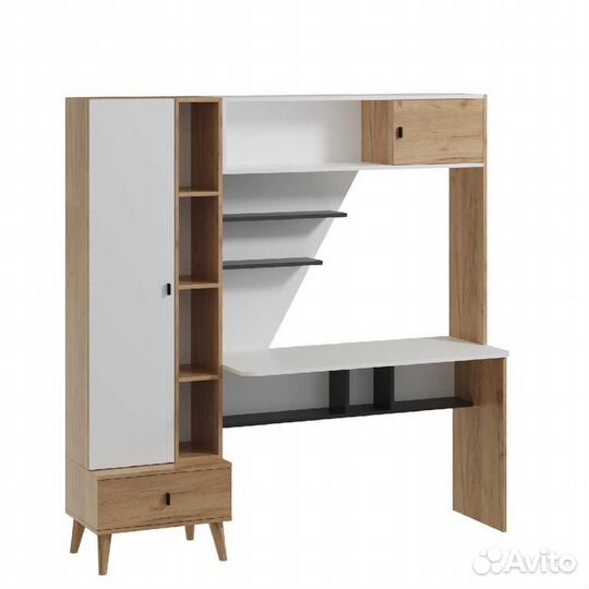 Стол письменный с надстройкой и шкафом