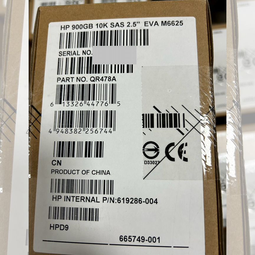 [QR478A] Жесткий Диск Hp 900gb 665749-001 Eva Qr478a