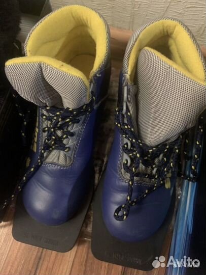 Лыжные ботинки Fischer и лыжи (комплект) 38 р