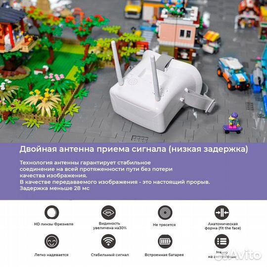 Машинка на радиоуправлении с очками