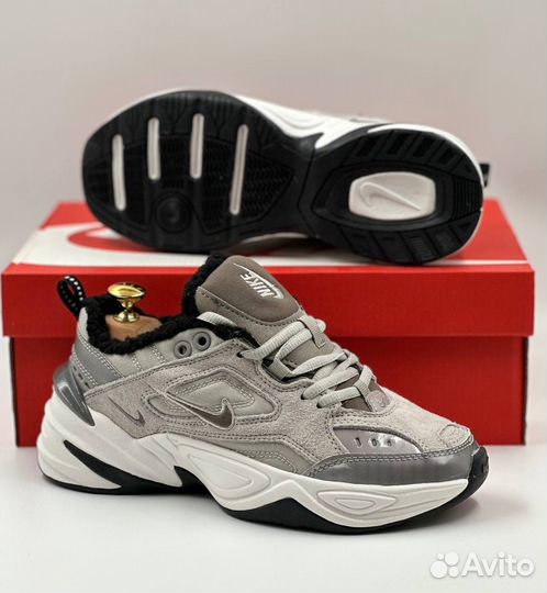 Кроссовки Nike M2K Tekno Grey с Мехом