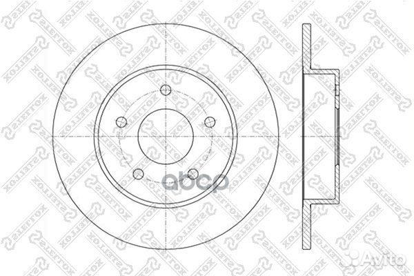 6020-2257-SX диск тормозной задний Nissan Prim