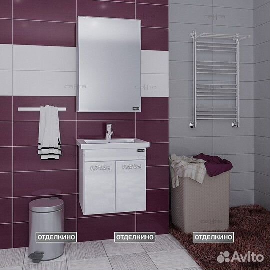 Тумба с раковиной санта Ливерпуль 50 подвесная