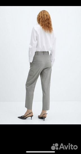 Брюки mango серые