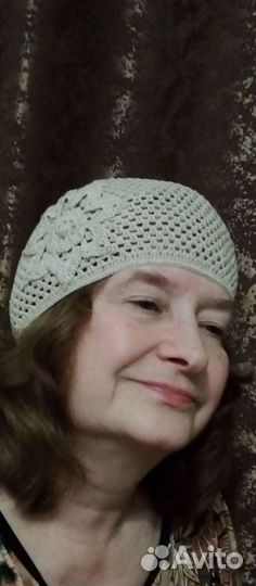 Панама летняя. Берет ажурный