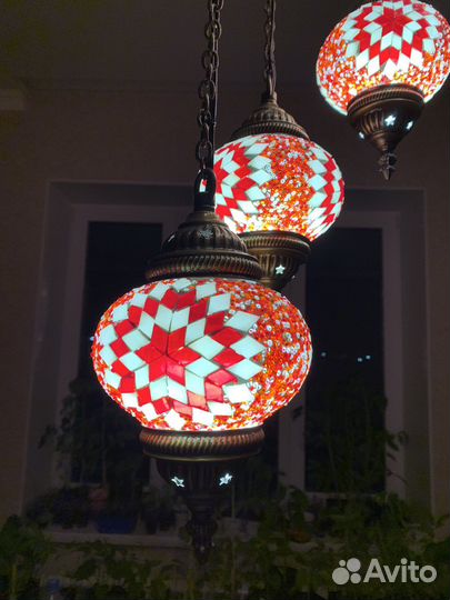 Турецкая марокканская мозаичная люстра