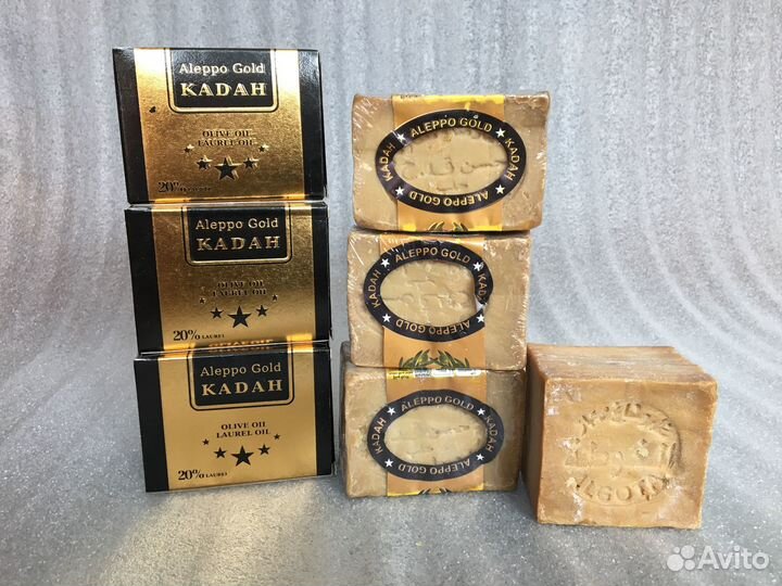 Премиальное оливковое мыло Aleppo Gold. Сирия