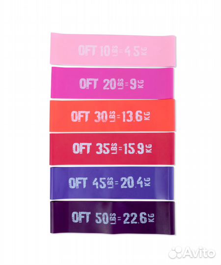 Набор из 6 широких мини-эспандеров Артикул: FT-75