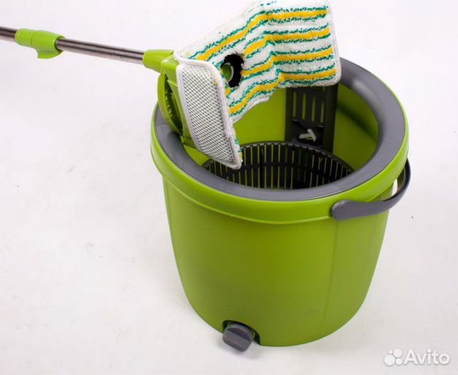 Швабра С ведром с двумя разными насадками