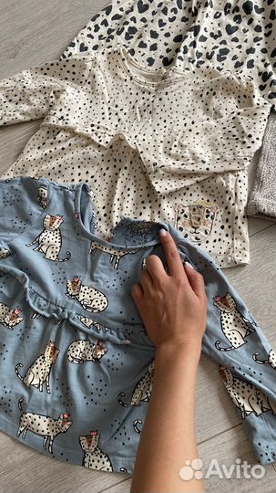 Одежда next, zara, H&M на девочку пакетом