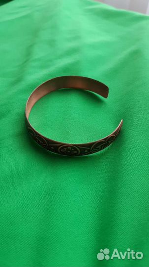 Серьги браслет медные для здоровья