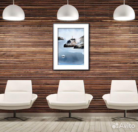 Интерьерная картина большая. Маяк