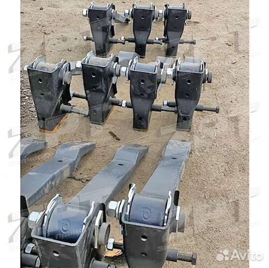 Пневмоподвеска низкорамная для трала тяжеловоза