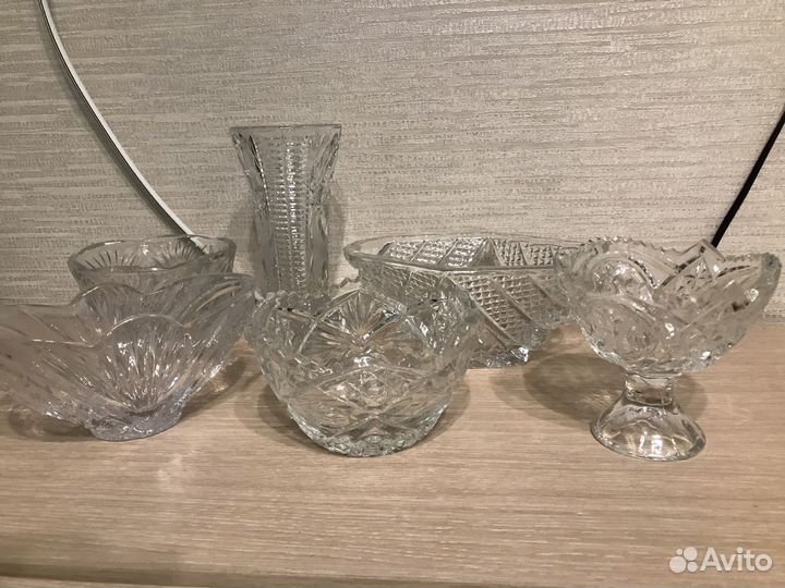 Хрустальная посуда СССР в идеальном состоянии