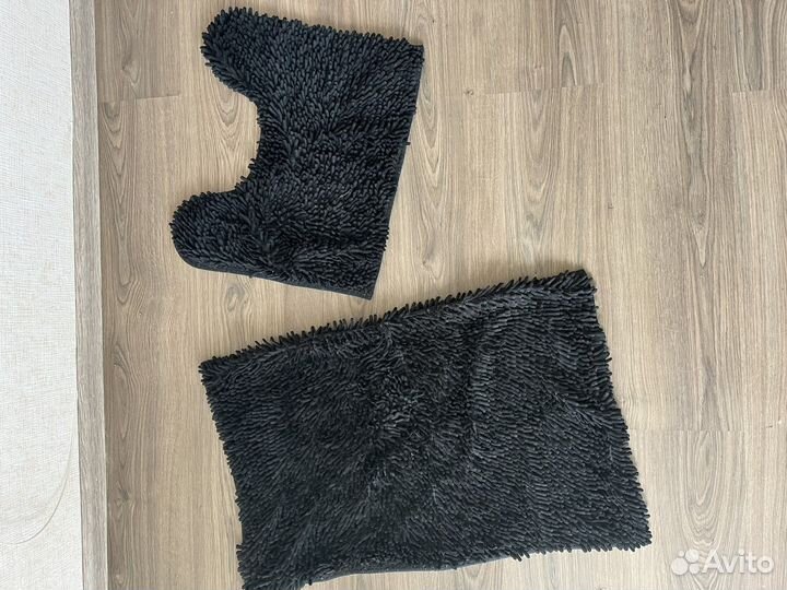 Коврик для ванной черный