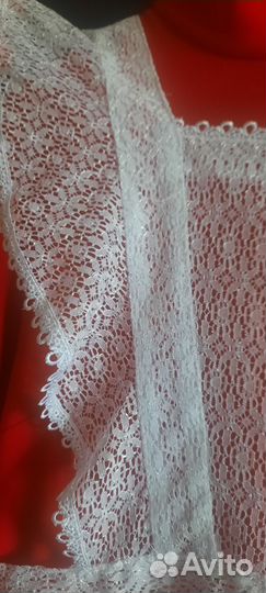 Школьный фартук цена за 2 шт. Белый и чёрный