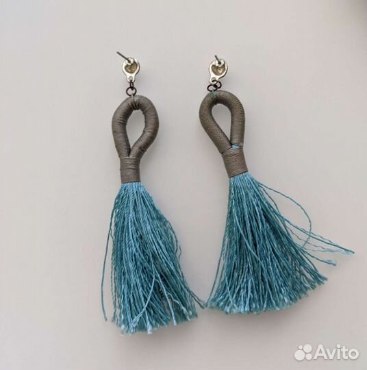 Серьги сережки женские кисточки