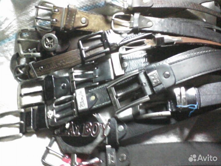 Ремни кожаные