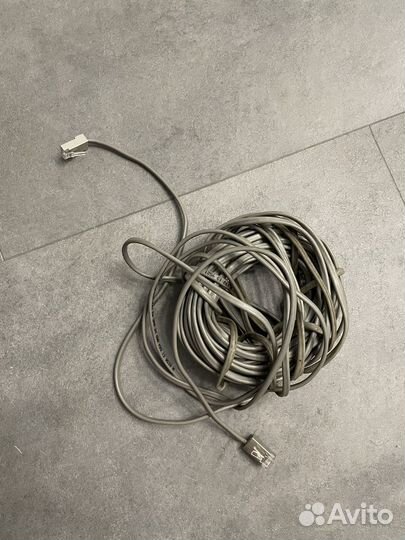 Телефонный удлинительный кабель rj11 1м-1,1м