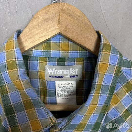 Рубашка Wrangler Western 2XL Винтаж