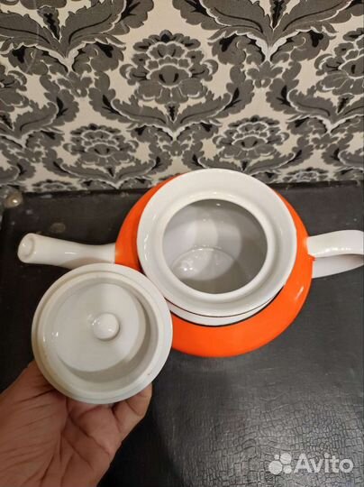 Заварочный (доливной)чайник горох винтаж