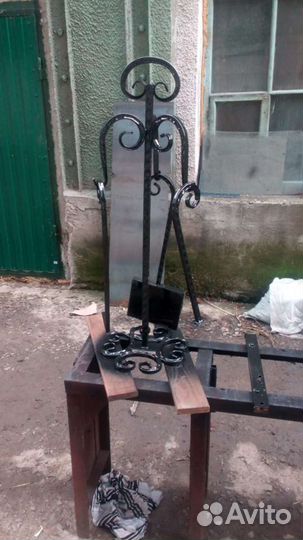 Кованый каминный набор