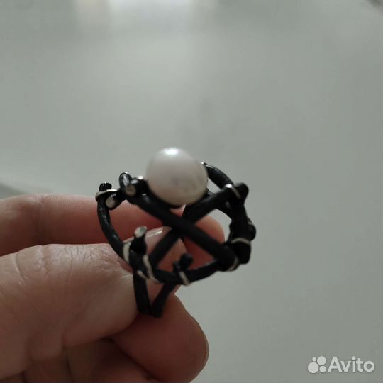 Кольцо серебро