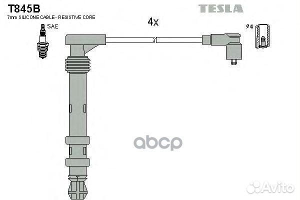 Провода высоковольтные компл. fiat doblo tesla