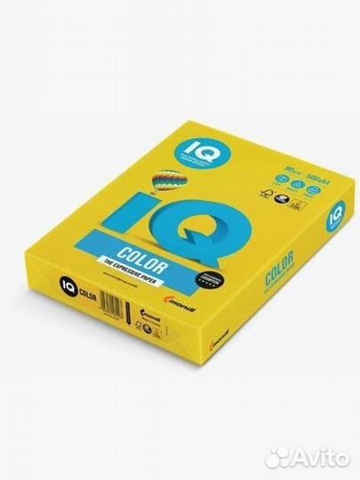 Бумага цветная для принтера IQ Color А4, 80г 500 л
