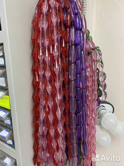 Бусины на нитях для штор и для рукоделия