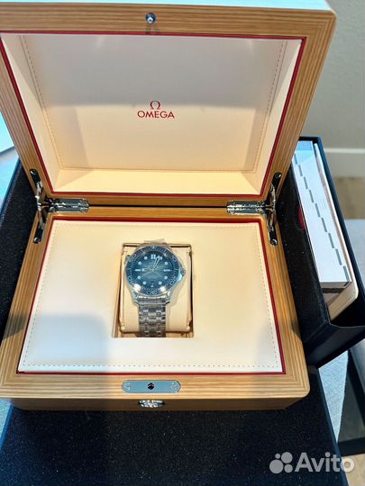 Часы Omega Seamaster Diver 300M Summer Blue Новые