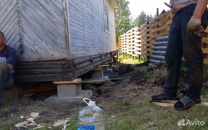 Каркасные дома/Замена венцов/Подъем домов/Кровля