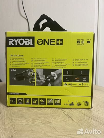 Дрель-шуруповерт Ryobi ONE+ R18DD3 -220S