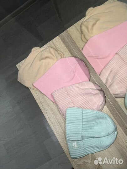 Шапки для девочки 44-46 6-14 месяцев